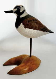 Mike O’Sullivan. Hand Carved Shore Bird, Ruddy Turnstone - Picture 1 of 8