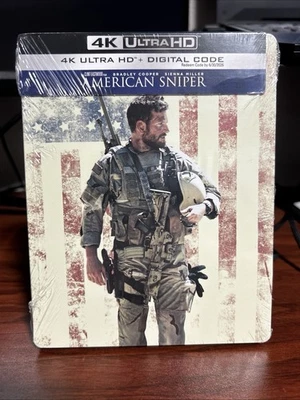 American Sniper Steelbook 4K Ultra HD - Brand New Sealed - Ships In Box + Case! - Image 1 of 4