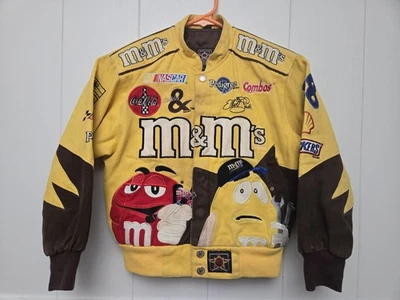 Chaqueta de carreras M&M NASCAR de colección Elliot Sadler #38 amarilla diseño AOP JH niños jóvenes Foto 1 de 4