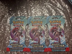Pokémon Journey Together Three Sleeved Booster Packs- SV09 -  New - - Picture 1 of 9