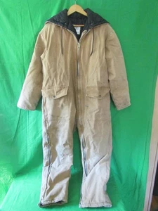 Work Horse Overall Classic Tan Canvas Hooded Insulated Quilted Herren Gr. M - Bild 1 von 14