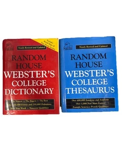 Random House Websters College Wörterbuch & Thesaurus 1996 Hardcover - Bild 1 von 10