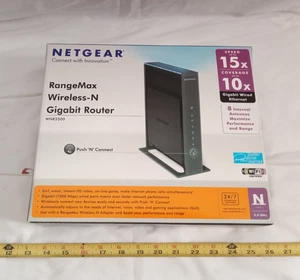 Netgear WNR3500 RangeMax Wireless-N Gigabit Router 606449055122. - Picture 1 of 17
