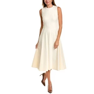 Vince Midikleid 6 Panel creme flauschig strukturiert fit and flare - Bild 1 von 8