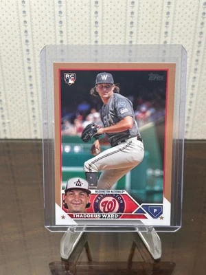 2023 Topps Update Series - #US111 THADDEUS WARD - Gold /2023 Rookie - Image 1 of 2