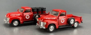 2X LOT 1/43 Road Champs Diecast 1953 Chevy 3100 Texaco Truck D1714 - Picture 1 of 7