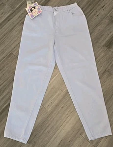 Vintage Bugle Boy Jeans MomCore Sueded High Waist Taper Leg Women's Sz 16 NWT - Picture 1 of 15