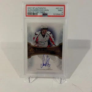 2007-2008 SP Authentic Sign of the Times - Alex Ovechkin - ST-OV - PSA 9 - Picture 1 of 2