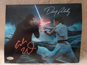 ADAM DRIVER & DASIE RIDLEY HANDSIGNIERTES HANDSIGNIERTES 8X10 FOTO STAR WARS MIT COA 2 - Bild 1 von 8