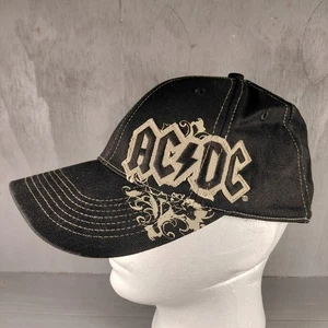 AC DC Black Baseball Hat 2008 Rockware Fitted Stretch - Picture 1 of 7