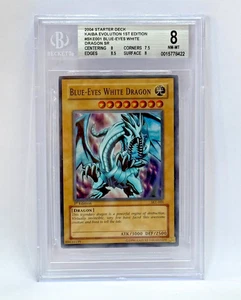 Yu Gi Oh 2004 Blue-Eyes White Dragon SD Kaiba Evol SKE-001 1ª Edición SR BGS 8 - Imagen 1 de 4
