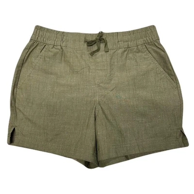 Magellan Women Camp Hike Shorts Size S 4" Cotton Blend Gorpcore Trails Green NWT - Image 1 of 4