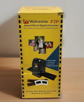 Wolverine F2D Slide & 35 mm Film Scanner Digital Converter No Software Needed - Image 1 of 4