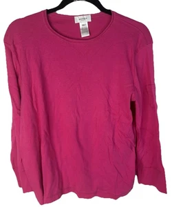 Jones Sport Damen Langarmshirt Rosa Baumwolle Oberteil Größe XL - Bild 1 von 3