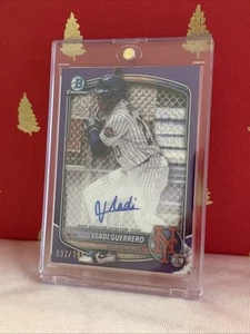 2024 Bowman Chrome Prospects Vladi Guerrero Auto MOJO Purple Refractor #/199 - Bild 1 von 2