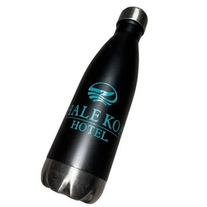 Hale Koa Hotel h2go Force 17oz Edelstahl Trinkflasche Schwarz Isoliert Neu - Bild 1 von 11