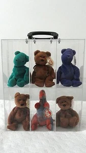 12"x8"x15 tragbare Kunststoff Acryl Vitrine Box Actionfiguren Beanie Babys - Bild 1 von 6
