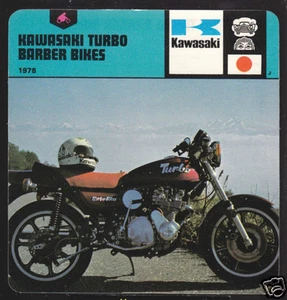 1978 Kawasaki Turbo Barber Bikes Motorrad Fotokarte - Bild 1 von 1