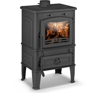 Ferguss Magma Gusseisenofen Kaminofen Küchenofen 10.2kW 2 Feuerstellen Bimschv2 - Bild 1 von 23