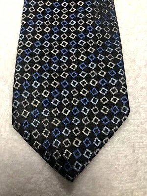 CORBATA XMI HOMBRE NEGRA CON AZUL Y GRIS 3,5 X 60 Foto 1 de 4