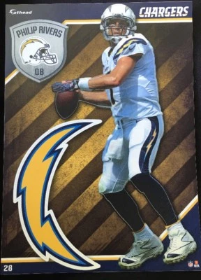 NFL Fathead Tradeables Philip Rivers 圣地亚哥充电器 2015 — 第 1/2 张图片