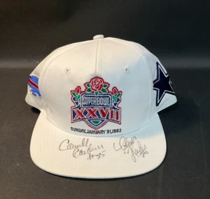NFL Super Bowl XXVII Snapback One Size Hat Signed Carwell Gardner & Chris Hale! - Picture 1 of 5