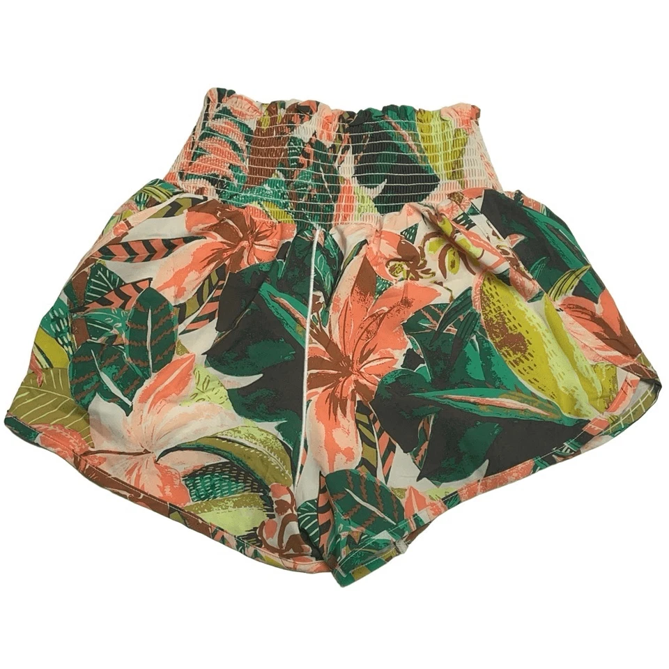 Aerie Offline Tropical Print The Hugger High Waisted Soft Shorts