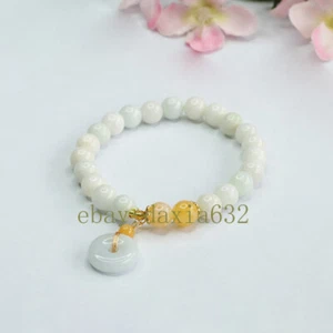 Certificate natural A grade jadeite bracelet safe buckle lucky bracelet - Picture 1 of 4