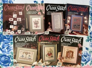 1989 Cross Stitch Magazine Lot of 7 - Picture 1 of 3