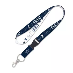 TREVON DIGGS DALLAS COWBOYS LANYARD KEY CHAIN DETACHABLE BUCKLE 1" W 22" L - Picture 1 of 1