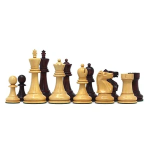 Fischer-Spassky / Campionato del Mondo 1972 3,75" set tinto legno di bosso/mogano - Foto 1 di 24