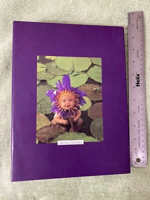 Anne Geddes Photo Album Baby Flowers 200 pictures Book Purple Lily Pads - Image 1 of 4