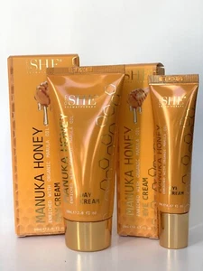 OM SHE Aromatherapy Manuka Honey Day 2.0fl Oz & Eye Cream .67fl Oz New&free Ship - Picture 1 of 4