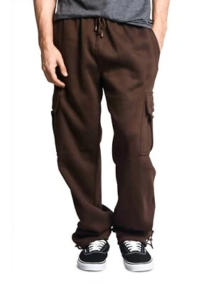 Pantalones deportivos G-Style EE. UU. para hombre de peso pesado polar de carga con bolsillo S~6XL-FL77 Foto 1 de 2