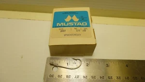 Mustad 3407 Stck 100 Angelhaken Größe 3/0 silber extra stark ALTBESTAND  - Bild 1 von 3