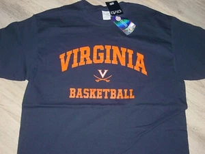 UVA University VIRGINIA CAVALIERS BASKETBALL T-Shirt NEW TAG ...sz . LARGE - Picture 1 of 10