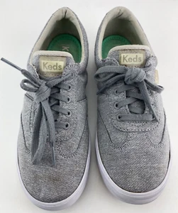 Keds Damengröße 6,5 grau modische Turnschuhe Stoff Wf58150 Ortholite gepolsterte Sohle - Bild 1 von 13