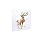 Wrendale The Stars in the Bright Sky Deer an Stag Small Canvas Print 20cm - W...