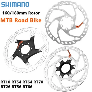 Shimano Bike Rotor Disc Brake Rotor 160mm 180mm CenterLock 6 bolts MTB Road Bike - Picture 1 of 24
