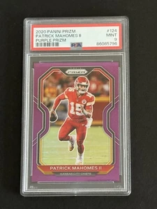 Patrick Mahomes 2020 Prizm Puprle Prizm #124 #ed 5/125 PSA 9 - Picture 1 of 6