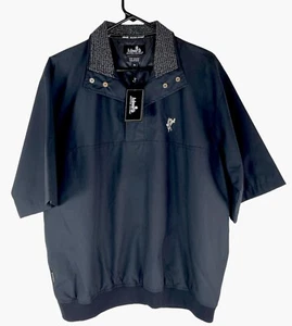 Ashworth Weather Systems Black Short sleeve Golf Pullover Men Sz M NWT - Picture 1 of 4