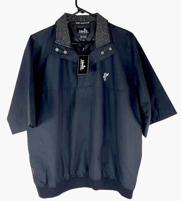 Ashworth Weather Systems Black Short sleeve Golf Pullover Men Sz M NWT - Image 1 of 4