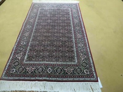 3' X 5' Vintage Fine Handmade Indian Amritsar Wool Silk Rug Nice - Image 1 of 4