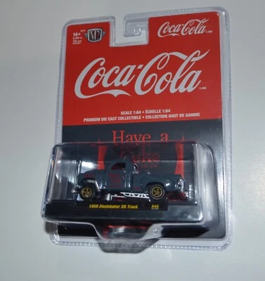 M2 Machines Coca-Cola 1950 Studebaker 2R Truck Silver Chrome - Image 1 of 2