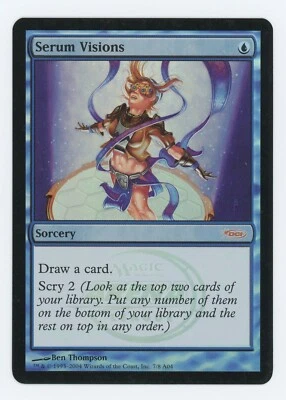 x1 Serum Visions - Promo DCI Arena League - MTG Magic the Gathering - NM FOIL - Image 1 of 2