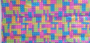 Lego Bricks Weighted Lap Blanket approx 50cm x 70cm @ 2kg - Picture 1 of 1