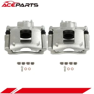 Front Left & Right Brake Calipers w Bracket For 2013 2014-16 Dodge Grand Caravan - Picture 1 of 10