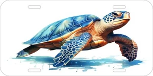 TURTLE TURTLES DESIGN YOUR OWN ASSORTED UV PRINTED METAL LICENSE PLATE X - Foto 1 di 4
