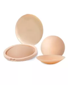 Sticky Nipple Cover 2 Pairs Adhesive Silicone Nipple Pastie Bra with Case wit... - Picture 1 of 7