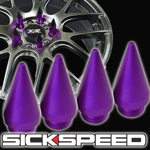 4 PC PURPLE SPIKES FOR SICKSPEED ALUMINUM EXTENDED TUNER LUG NUTS P6 - Picture 1 of 1